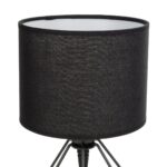 GLOBOSTAR® SHAPE 202-0059 Μοντέρνο Επιτραπέζιο Φωτιστικό Πορτατίφ με Ντουί 1 x E27 AC 220-240V IP20 - Μαύρο - Μ17 x Π17 x Υ30cm - Image 7