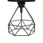 GLOBOSTAR® SHAPE 202-0059 Μοντέρνο Επιτραπέζιο Φωτιστικό Πορτατίφ με Ντουί 1 x E27 AC 220-240V IP20 - Μαύρο - Μ17 x Π17 x Υ30cm - Image 8