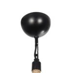 GLOBOSTAR® ZION 203-0003 Vintage Κρεμαστό Φωτιστικό Οροφής με Ντουί 1 x E27 AC 220-240V IP20 - Μαύρο & Μπεζ - Μ33 x Π33 x Υ29cm - Image 10