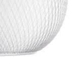 GLOBOSTAR® WIRE 203-0005 Μοντέρνο Κρεμαστό Φωτιστικό Οροφής με Ντουί 1 x E27 AC 220-240V IP20 - Λευκό & Χρυσό - Μ25 x Π25 x Υ30cm - Image 9