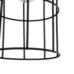 GLOBOSTAR® TALAH 203-0009 Vintage Κρεμαστό Φωτιστικό Οροφής με Ντουί 1 x E27 AC 220-240V IP20 - Μαύρο & Μπεζ - Μ15.5 x Π15.5 x Υ30cm - Image 8