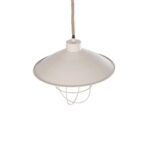 GLOBOSTAR® TULUB 203-0010 Vintage Κρεμαστό Φωτιστικό Οροφής με Ντουί 1 x E27 AC 220-240V IP20 - Λευκό & Μπεζ - Μ33 x Π33 x Υ30cm - Image 7