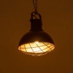 GLOBOSTAR® SIERRA 203-0011 Vintage Κρεμαστό Φωτιστικό Οροφής με Ντουί 1 x E27 AC 220-240V IP20 - Μαύρο & Χρυσό - Μ30 x Π30 x Υ40cm - Image 3