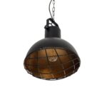 GLOBOSTAR® SIERRA 203-0011 Vintage Κρεμαστό Φωτιστικό Οροφής με Ντουί 1 x E27 AC 220-240V IP20 - Μαύρο & Χρυσό - Μ30 x Π30 x Υ40cm - Image 6