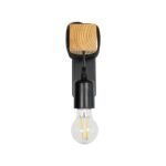 GLOBOSTAR® XYLO 203-0014 Μοντέρνο Φωτιστικό Τοίχου - Απλίκα με Ντουί 1 x E27 AC 220-240V IP20 - Μαύρο & Μπεζ - Μ18 x Π18 x Υ19cm - Image 4