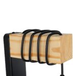 GLOBOSTAR® XYLO 203-0014 Μοντέρνο Φωτιστικό Τοίχου - Απλίκα με Ντουί 1 x E27 AC 220-240V IP20 - Μαύρο & Μπεζ - Μ18 x Π18 x Υ19cm - Image 6