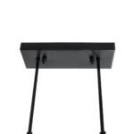 GLOBOSTAR® LATTICE 203-0016 Μοντέρνο Φωτιστικό Οροφής με Ντουί 6 x E27 AC 220-240V IP20 - Μαύρο & Μπρούτζινο - Μ120 x Π15 x Υ32cm - Image 11