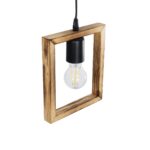 GLOBOSTAR® EDISON 203-0020 Vintage Κρεμαστό Φωτιστικό Οροφής με Ντουί 1 x E27 AC 220-240V IP20 - Μπεζ & Μαύρο - Μ19 x Π5 x Υ22cm - Image 7