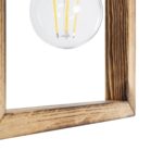 GLOBOSTAR® EDISON 203-0020 Vintage Κρεμαστό Φωτιστικό Οροφής με Ντουί 1 x E27 AC 220-240V IP20 - Μπεζ & Μαύρο - Μ19 x Π5 x Υ22cm - Image 10