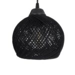 GLOBOSTAR® YASAM 203-0022 Vintage Κρεμαστό Φωτιστικό Οροφής με Ντουί 3 x E27 AC 220-240V IP20 - Μαύρο - Μ42 x Π42 x Υ54cm - Image 8