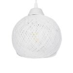 GLOBOSTAR® YASAM 203-0023 Vintage Κρεμαστό Φωτιστικό Οροφής με Ντουί 3 x E27 AC 220-240V IP20 - Λευκό - Μ42 x Π42 x Υ54cm - Image 8