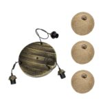 GLOBOSTAR® YASAM 203-0025 Vintage Κρεμαστό Φωτιστικό Οροφής με Ντουί 3 x E27 AC 220-240V IP20 - Καφέ - Μ42 x Π42 x Υ54cm - Image 10