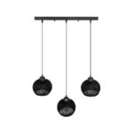 GLOBOSTAR® YASAM 203-0026 Vintage Κρεμαστό Φωτιστικό Οροφής με Ντουί 3 x E27 AC 220-240V IP20 - Μαύρο - Μ45 x Π18 x Υ30cm - Image 6