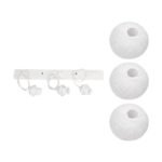 GLOBOSTAR® YASAM 203-0027 Vintage Κρεμαστό Φωτιστικό Οροφής με Ντουί 3 x E27 AC 220-240V IP20 - Λευκό - Μ45 x Π18 x Υ30cm - Image 11