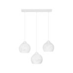 GLOBOSTAR® YASAM 203-0027 Vintage Κρεμαστό Φωτιστικό Οροφής με Ντουί 3 x E27 AC 220-240V IP20 - Λευκό - Μ45 x Π18 x Υ30cm - Image 4