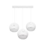 GLOBOSTAR® YASAM 203-0027 Vintage Κρεμαστό Φωτιστικό Οροφής με Ντουί 3 x E27 AC 220-240V IP20 - Λευκό - Μ45 x Π18 x Υ30cm - Image 5