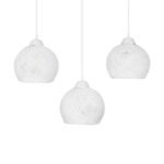 GLOBOSTAR® YASAM 203-0027 Vintage Κρεμαστό Φωτιστικό Οροφής με Ντουί 3 x E27 AC 220-240V IP20 - Λευκό - Μ45 x Π18 x Υ30cm - Image 7