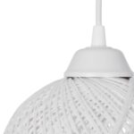 GLOBOSTAR® YASAM 203-0027 Vintage Κρεμαστό Φωτιστικό Οροφής με Ντουί 3 x E27 AC 220-240V IP20 - Λευκό - Μ45 x Π18 x Υ30cm - Image 9