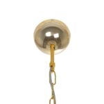 GLOBOSTAR® CRYSTAL 203-0028 Κλασικό Κρεμαστό Φωτιστικό Οροφής με Ντουί 3 x E27 AC 220-240V IP20 - Χρυσό & Διάφανο - Μ41 x Π41 x Υ40cm - Image 10