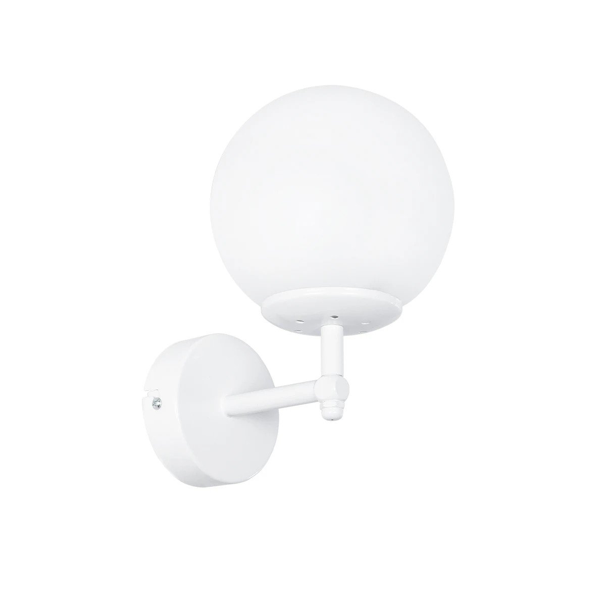 203_0030_0 GLOBOSTAR® DALPH 203-0030 Vintage Φωτιστικό Τοίχου - Απλίκα με Ντουί 1 x E27 AC 220-240V IP20 - Λευκό - M18 x Π15 x Υ23cm - Image 1