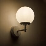 GLOBOSTAR® DALPH 203-0030 Vintage Φωτιστικό Τοίχου - Απλίκα με Ντουί 1 x E27 AC 220-240V IP20 - Λευκό - M18 x Π15 x Υ23cm - Image 3