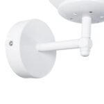 GLOBOSTAR® DALPH 203-0030 Vintage Φωτιστικό Τοίχου - Απλίκα με Ντουί 1 x E27 AC 220-240V IP20 - Λευκό - M18 x Π15 x Υ23cm - Image 6