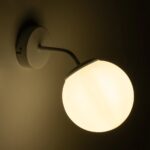 GLOBOSTAR® DALPH 203-0035 Vintage Φωτιστικό Τοίχου - Απλίκα με Ντουί 1 x E27 AC 220-240V IP20 - Λευκό - M15 x Π25 x Υ22cm - Image 3