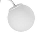 GLOBOSTAR® DALPH 203-0035 Vintage Φωτιστικό Τοίχου - Απλίκα με Ντουί 1 x E27 AC 220-240V IP20 - Λευκό - M15 x Π25 x Υ22cm - Image 6