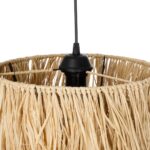 GLOBOSTAR® WEG 203-0036 Boho Κρεμαστό Φωτιστικό Οροφής με Ντουί 1 x E27 AC 220-240V IP20 - Μπεζ - M45 x Π45 x Υ53cm - Image 8