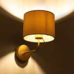 GLOBOSTAR® RALPH 203-0039 Vintage Φωτιστικό Τοίχου - Απλίκα με Ντουί 1 x E27 AC 220-240V IP20 - Χρυσό & Λευκό - Μ22 x Π29 x Υ30cm - Image 3