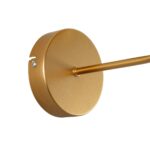 GLOBOSTAR® RALPH 203-0039 Vintage Φωτιστικό Τοίχου - Απλίκα με Ντουί 1 x E27 AC 220-240V IP20 - Χρυσό & Λευκό - Μ22 x Π29 x Υ30cm - Image 7