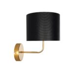 GLOBOSTAR® RALPH 203-0040 Vintage Φωτιστικό Τοίχου - Απλίκα με Ντουί 1 x E27 AC 220-240V IP20 - Χρυσό & Μαύρο - Μ22 x Π29 x Υ30cm - Image 5