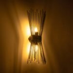 GLOBOSTAR® HORN 203-0043 Vintage Φωτιστικό Τοίχου - Απλίκα με Ντουί 2 x E14 AC 220-240V IP20 - Μαύρο - Μ14 x Π17 x Υ44.5cm - Image 3