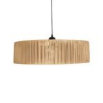 GLOBOSTAR® KYCLOS 203-0044 Boho Κρεμαστό Φωτιστικό Οροφής με Ντουί 1 x E27 AC 220-240V IP20 - Μπεζ - M55 x Π55 x Υ20cm - Image 5