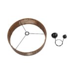 GLOBOSTAR® KYCLOS 203-0045 Boho Κρεμαστό Φωτιστικό Οροφής με Ντουί 1 x E27 AC 220-240V IP20 - Καφέ - M55 x Π55 x Υ20cm - Image 11