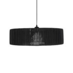 GLOBOSTAR® KYCLOS 203-0046 Boho Κρεμαστό Φωτιστικό Οροφής με Ντουί 1 x E27 AC 220-240V IP20 - Μαύρο - M55 x Π55 x Υ20cm - Image 5