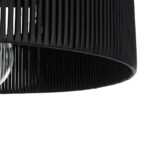GLOBOSTAR® KYCLOS 203-0046 Boho Κρεμαστό Φωτιστικό Οροφής με Ντουί 1 x E27 AC 220-240V IP20 - Μαύρο - M55 x Π55 x Υ20cm - Image 9