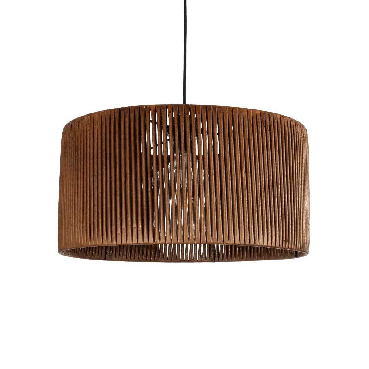 203_0047_0 GLOBOSTAR® KYCLOS 203-0047 Boho Κρεμαστό Φωτιστικό Οροφής με Ντουί 1 x E27 AC 220-240V IP20 - Καφέ - M40 x Π40 x Υ25.5cm - Image 1