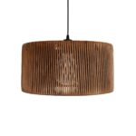 GLOBOSTAR® KYCLOS 203-0047 Boho Κρεμαστό Φωτιστικό Οροφής με Ντουί 1 x E27 AC 220-240V IP20 - Καφέ - M40 x Π40 x Υ25.5cm - Image 5