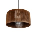 GLOBOSTAR® KYCLOS 203-0047 Boho Κρεμαστό Φωτιστικό Οροφής με Ντουί 1 x E27 AC 220-240V IP20 - Καφέ - M40 x Π40 x Υ25.5cm - Image 6