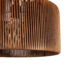 GLOBOSTAR® KYCLOS 203-0047 Boho Κρεμαστό Φωτιστικό Οροφής με Ντουί 1 x E27 AC 220-240V IP20 - Καφέ - M40 x Π40 x Υ25.5cm - Image 8