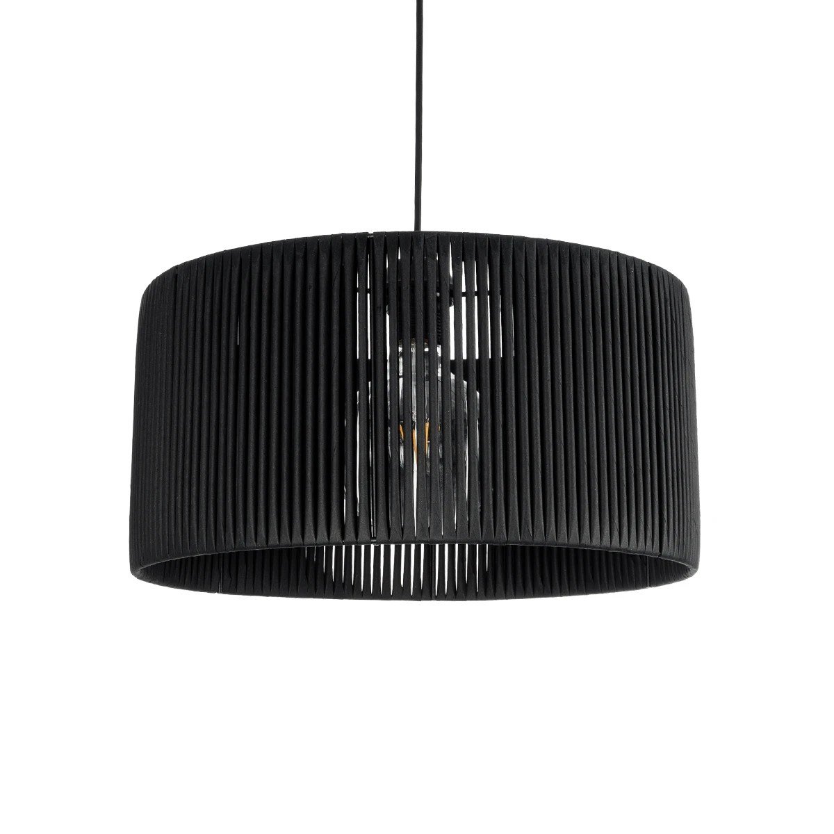 203_0048_0 GLOBOSTAR® KYCLOS 203-0048 Boho Κρεμαστό Φωτιστικό Οροφής με Ντουί 1 x E27 AC 220-240V IP20 - Μαύρο - M40 x Π40 x Υ25.5cm - Image 1