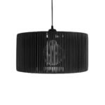 GLOBOSTAR® KYCLOS 203-0048 Boho Κρεμαστό Φωτιστικό Οροφής με Ντουί 1 x E27 AC 220-240V IP20 - Μαύρο - M40 x Π40 x Υ25.5cm - Image 5