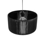 GLOBOSTAR® KYCLOS 203-0048 Boho Κρεμαστό Φωτιστικό Οροφής με Ντουί 1 x E27 AC 220-240V IP20 - Μαύρο - M40 x Π40 x Υ25.5cm - Image 7