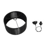 GLOBOSTAR® KYCLOS 203-0048 Boho Κρεμαστό Φωτιστικό Οροφής με Ντουί 1 x E27 AC 220-240V IP20 - Μαύρο - M40 x Π40 x Υ25.5cm - Image 10