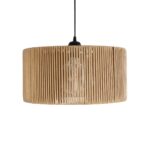 GLOBOSTAR® KYCLOS 203-0049 Boho Κρεμαστό Φωτιστικό Οροφής με Ντουί 1 x E27 AC 220-240V IP20 - Μπεζ - M40 x Π40 x Υ25.5cm - Image 5