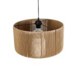 GLOBOSTAR® KYCLOS 203-0049 Boho Κρεμαστό Φωτιστικό Οροφής με Ντουί 1 x E27 AC 220-240V IP20 - Μπεζ - M40 x Π40 x Υ25.5cm - Image 7