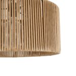 GLOBOSTAR® KYCLOS 203-0049 Boho Κρεμαστό Φωτιστικό Οροφής με Ντουί 1 x E27 AC 220-240V IP20 - Μπεζ - M40 x Π40 x Υ25.5cm - Image 8