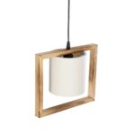 GLOBOSTAR® CUP 203-0050 Vintage Κρεμαστό Φωτιστικό Οροφής με Ντουί 1 x E27 AC 220-240V IP20 - Μπεζ & Λευκό - Μ28 x Π14 x Υ24cm - Image 7