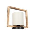 GLOBOSTAR® CUP 203-0052 Vintage Επιτραπέζιο Φωτιστικό Πορτατίφ με Ντουί 1 x E27 AC 220-240V IP20 - Καφέ & Λευκό - Μ28 x Π20 x Υ28cm - Image 5